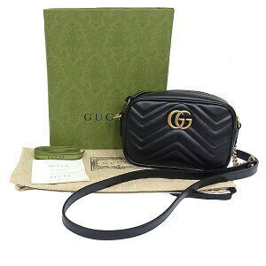 Gucci Shoulder Bag GG Marmont Black Bag